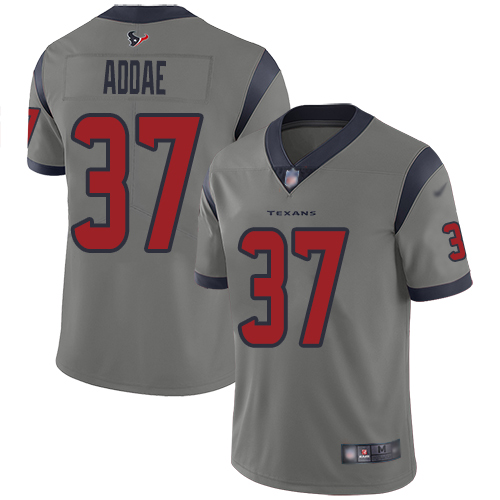 Houston Texans Limited Gray Men Jahleel Addae Jersey NFL Football #37 Inverted Legend